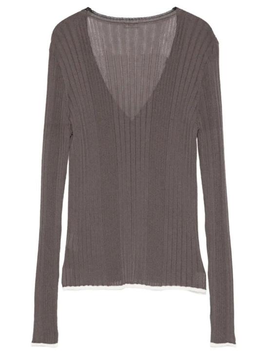 26SS 로베르토 콜리나 스웨터 A28010 08 BROWN - ROBERTO COLLINA