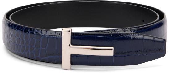 26SS 톰포드 가죽 벨트 TB224CL439SUDJ blue - TOMFORD