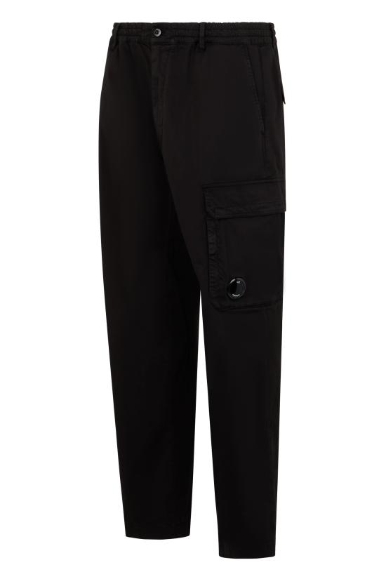 26SS 씨피 컴퍼니 스트레치 사틴 레귤러 카고 팬츠 20CMPA135A005694G999 black - C.P. COMPANY