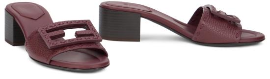 26SS 펜디 샌들 8R8862AQY2F1TZ9 Burgundy - FENDI