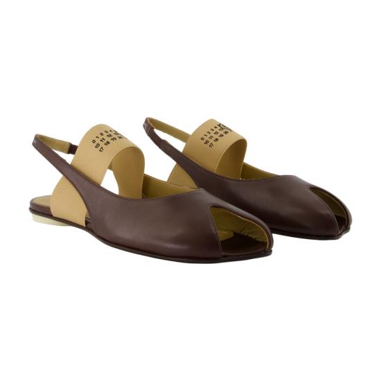 26SS MM6 메종마르지엘라 아나토믹 뉴메릭 슬링백 S59WP0212P3628T2259 Burgundy - MM6 MAISON MARGIELA