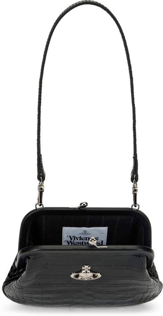 26SS 비비안웨스트우드 클라스프 클로저 비비안 숄더백 4B01001BWL0098N401 black - VIVIENNE WESTWOOD