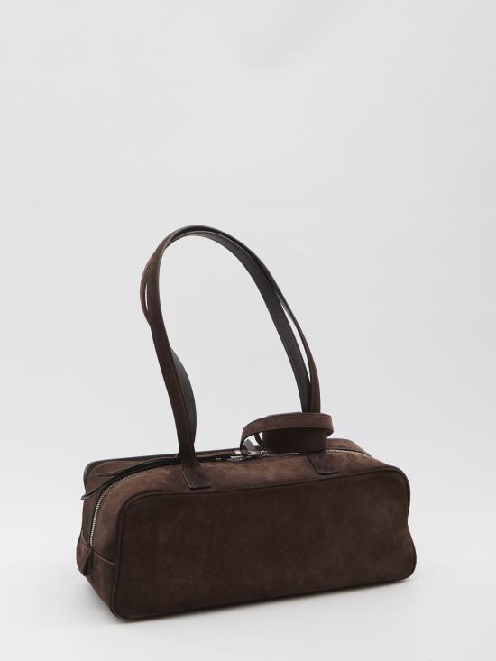 26SS 발렌시아가 캐리 볼링백 스몰 8329202AB9G2308 brown - BALENCIAGA