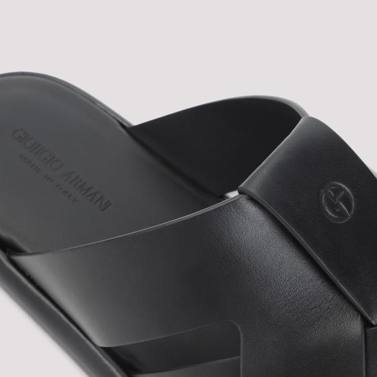 26SS 조르지오 아르마니 샌들 GM003255AF24893 UC001 BLACK - GIORGIO ARMANI