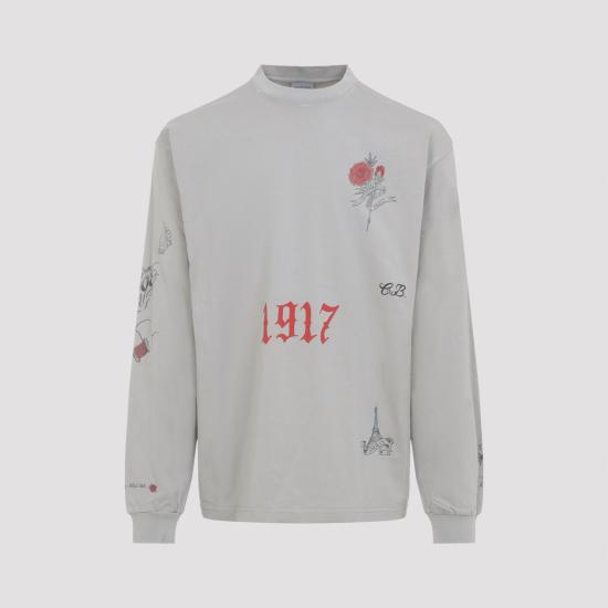 26SS 발렌시아가 반팔 티셔츠 744449TUVJ2 2967 GREY - BALENCIAGA