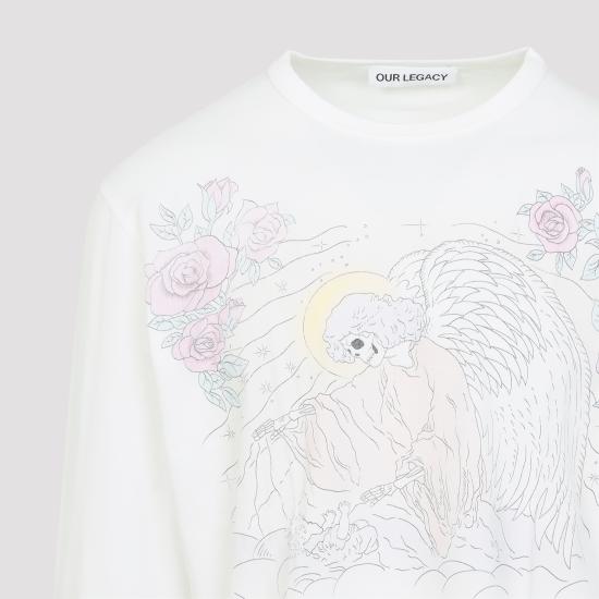 26SS 아워레가시 크루즈 롱슬리브 폴른 엔젤 프린트 M2266CFP FAREWELL WHITE - OUR LEGACY