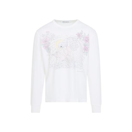 26SS 아워레가시 크루즈 롱슬리브 폴른 엔젤 프린트 M2266CFP FAREWELL WHITE