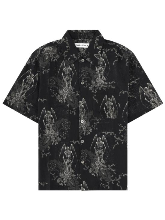26SS 아워레가시 에브리 셔츠 숏슬리브 데스 페이즐리 프린트 M2262EDP DEATHPAISLEYPRINT BLACK