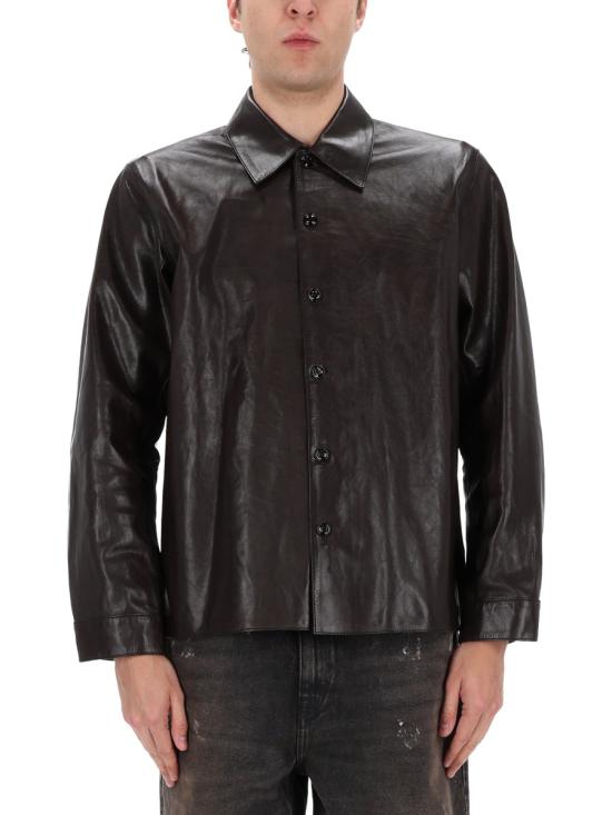 26SS 아워레가시 웰딩 셔츠 엄버 브라운 플루이드 카프스킨 M4259WU UMBERBROWNFLUIDCALFSKIN - OUR LEGACY