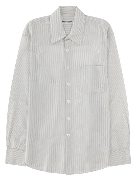 26SS 아워레가시 어보브 셔츠 M2262AI INDEXSTRIPECOOLTHREADCLOTH WHITE