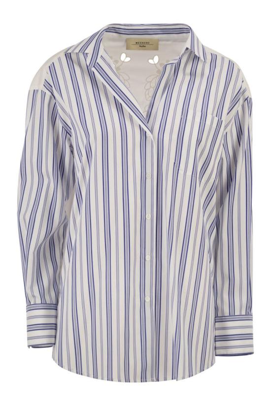 26SS 위켄드막스마라 셔츠 2615111012600 050 WHITE BLUE