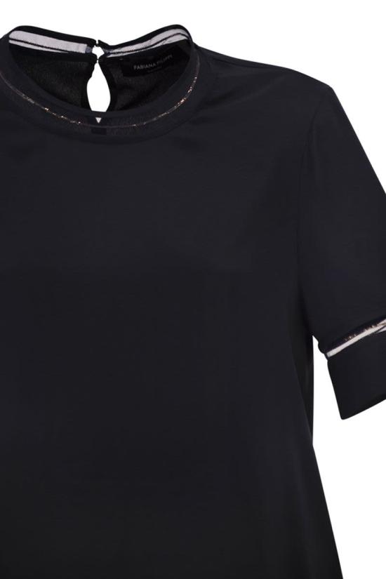 26SS 파비아나 필리피 반팔 티셔츠 TPD266F289L775 5146 NIGHT BLUE - FABIANA FILIPPI