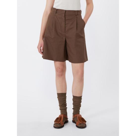 26SS 위켄드막스마라 스트레이트 팬츠 2615141022600 013 CHOCOLATE