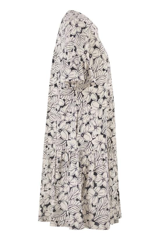 26SS 위켄드막스마라 미디 원피스 2615621072600 002 WHITE BLACK - WEEKEND MAX MARA