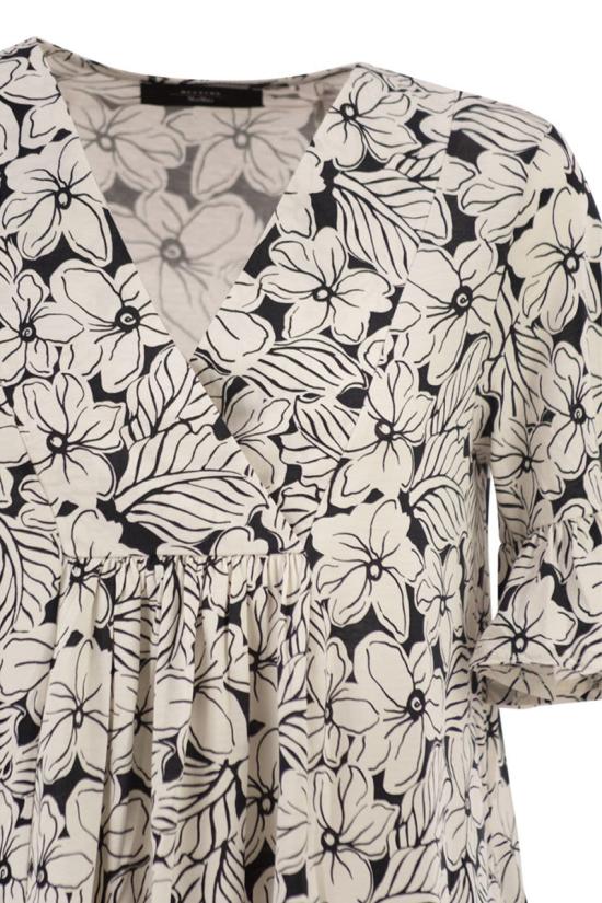 26SS 위켄드막스마라 미디 원피스 2615621072600 002 WHITE BLACK - WEEKEND MAX MARA