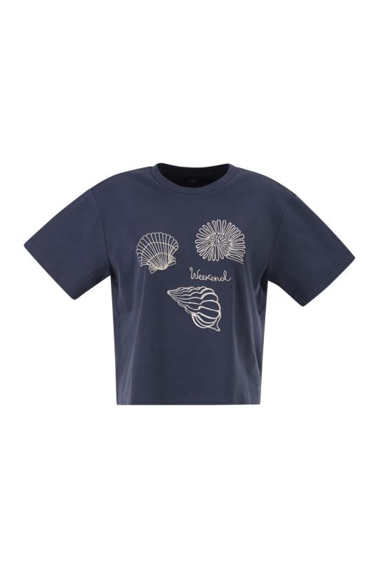 26SS 위켄드막스마라 반팔 티셔츠 2615941112600 004 BLUE