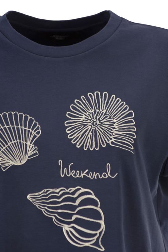 26SS 위켄드막스마라 반팔 티셔츠 2615941112600 004 BLUE - WEEKEND MAX MARA