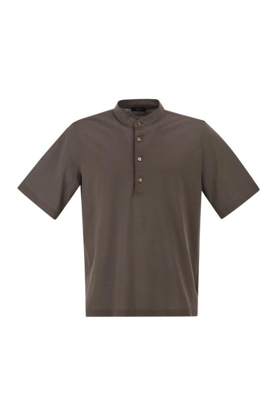 26SS 에르노 반팔 티셔츠 JPL00143U52005 8800 BROWN