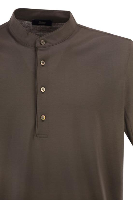 26SS 에르노 반팔 티셔츠 JPL00143U52005 8800 BROWN - HERNO