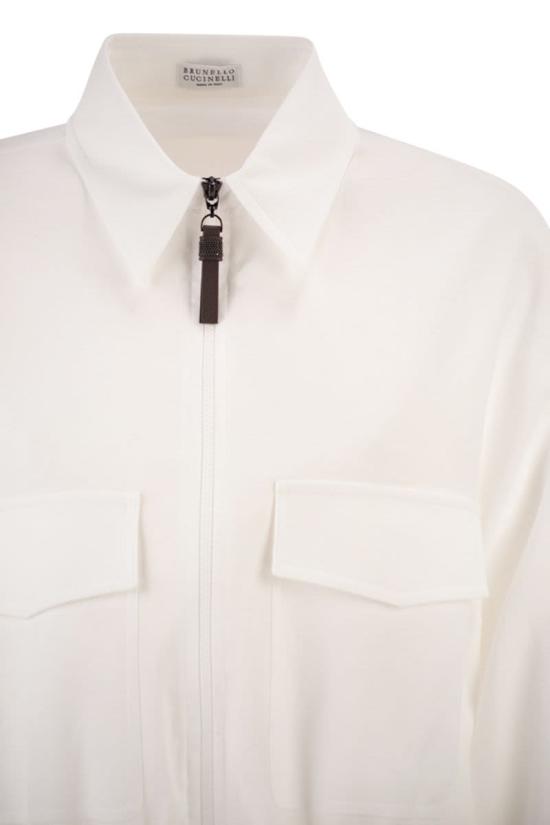 26SS 브루넬로 쿠치넬리 스웨터 MQ986EJ706 C001 WHITE - BRUNELLO CUCINELLI