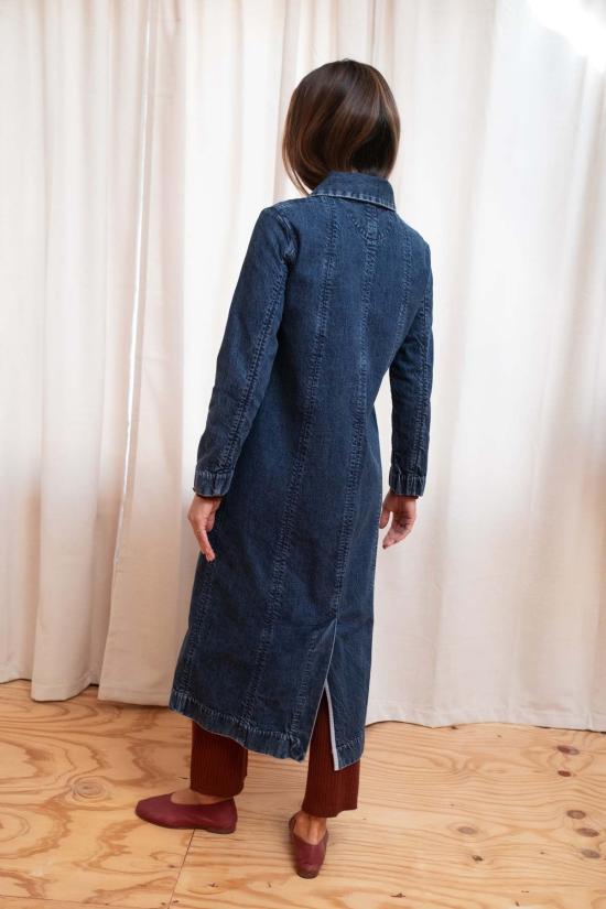  마리아 스탠리 패딩 콘래드 카 코트 데님 - MARIA STANLEY