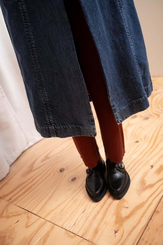  마리아 스탠리 패딩 콘래드 카 코트 데님 - MARIA STANLEY