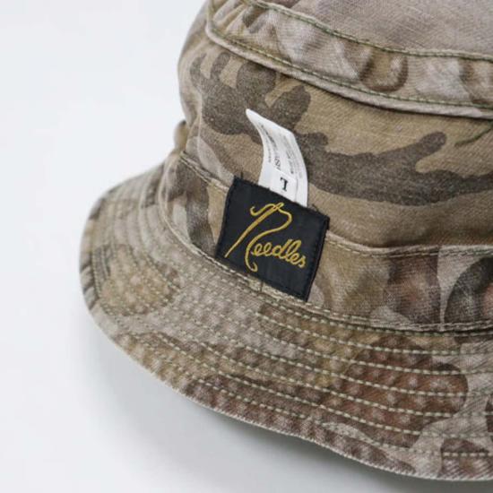  니들스 모자 리버서블 버킷햇 카모 트윌 - NEEDLES
