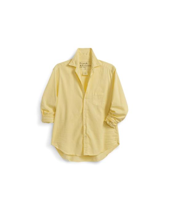  프랭크 앤 에일린 탑 프랭크 & 아일린 아일린 릴렉스 버튼업 셔츠 레몬 옐로우