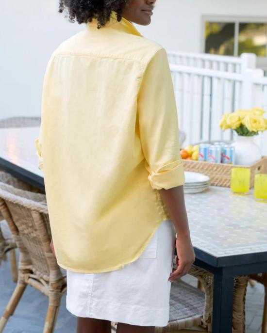  프랭크 앤 에일린 탑 프랭크 & 아일린 아일린 릴렉스 버튼업 셔츠 레몬 옐로우 - FRANK & EILEEN