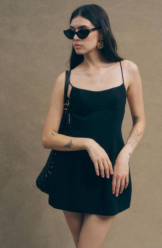  모드 클럽 숏 원피스 레아 드레스 블랙 - MAUDE CLUB