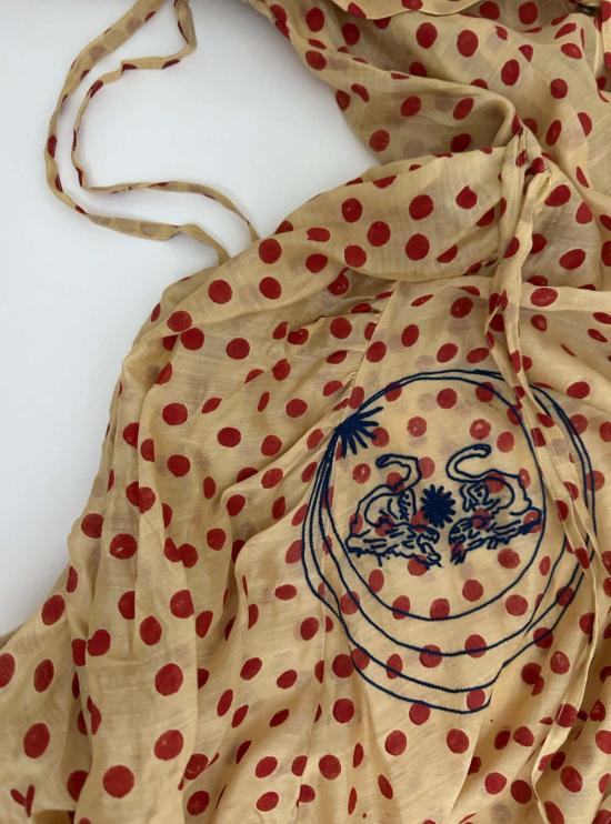  TIGRA TIGRA 롱 원피스 Tigra 티그라 블록프린트 도트 루차 드레스 - OTHER BRANDS