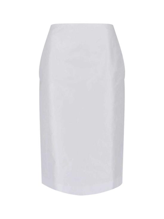  질샌더 미디 스커트 질 샌더  화이트