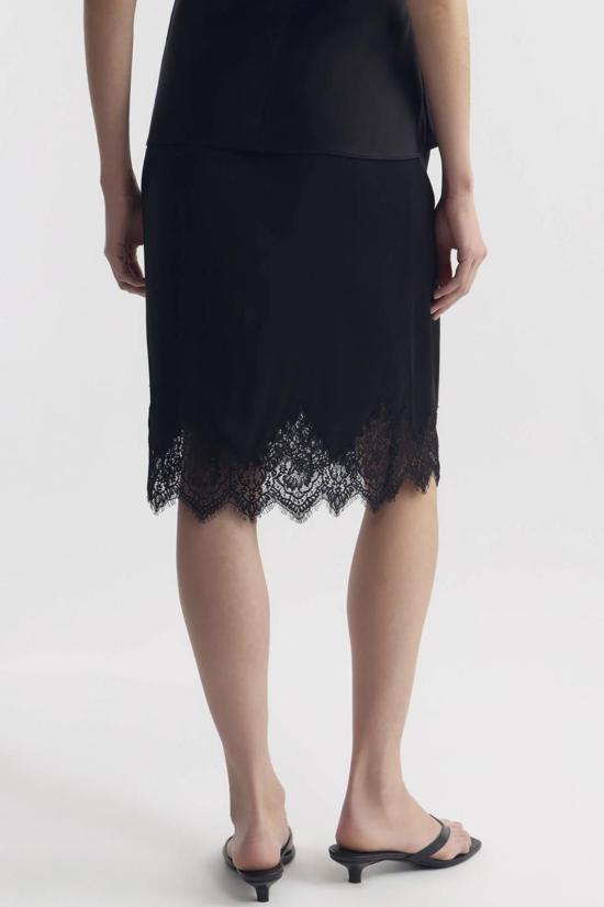  닐리로탄 스커트 닐리 로탄 테아 레이스 헴  블랙 - NILI LOTAN