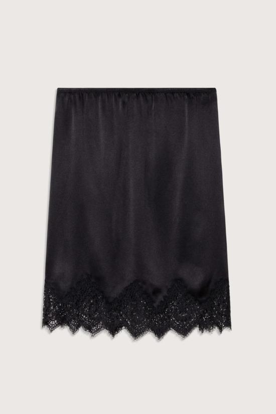  닐리로탄 스커트 닐리 로탄 테아 레이스 헴  블랙