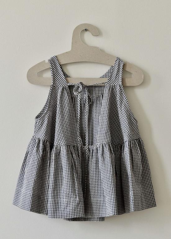  엠마 로스코프 블라우스 카르멘 스윙 탑 네이비 - EMMA ROTHKOPF