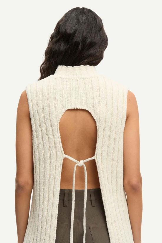  삼소앤삼소 블라우스 Samsøe Samsøe Sajasmin 탑 베이지 - SAMSOE SAMSOE