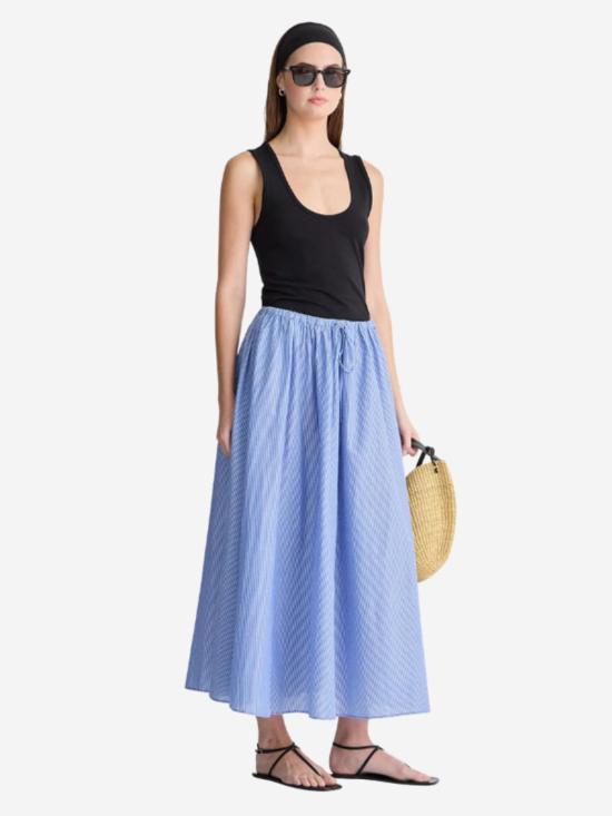  어피스 어파트 미디 스커트 Apiece Apart Hanne Tie Maxi Skirt - APIECE APART
