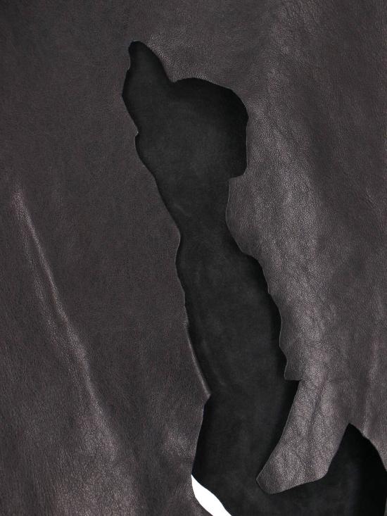  디젤 미디 스커트 가죽  블랙 - DIESEL