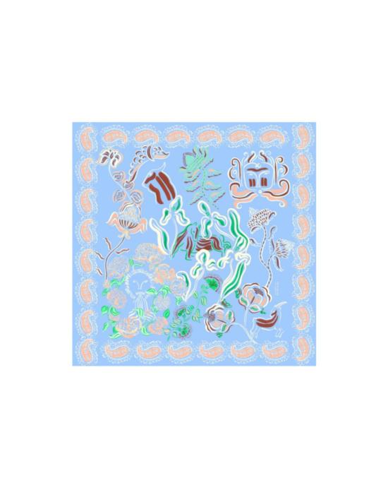  프티장 파리 머플러/스카프 쁘띠장 파리 리본 스카프 카브로 도르 베이비 블루 - PETITJEAN PARIS