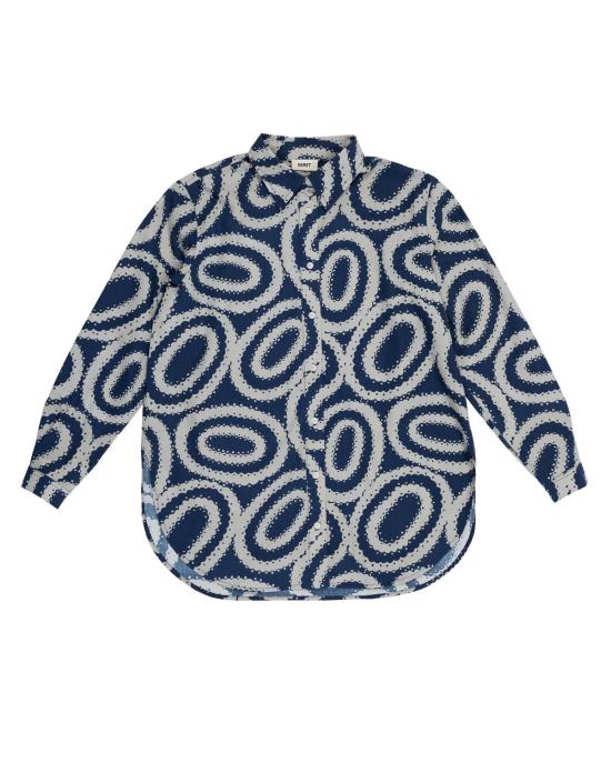  사멧 블라우스 Samet Swan 셔츠 Doilies 프린트 셔츠 - SAMET