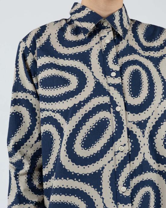  사멧 블라우스 Samet Swan 셔츠 Doilies 프린트 셔츠 - SAMET