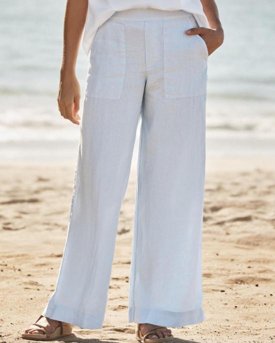  프랭크 앤 에일린 팬츠 프랭크 & 아일린 매들린 패치 포켓 풀온  프렌치 블루 - FRANK & EILEEN