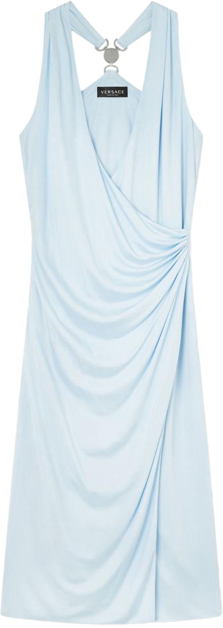 26SS 베르사체 미디 원피스 10226161A124971VD60 BLUE