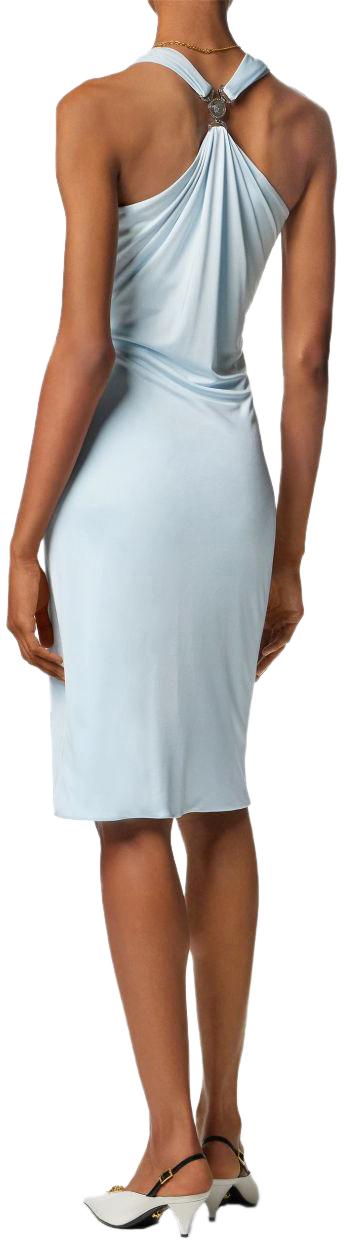 26SS 베르사체 미디 원피스 10226161A124971VD60 BLUE - VERSACE