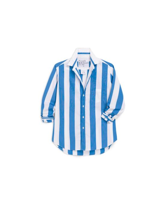  프랭크 앤 에일린 탑 프랭크 & 아일린 아일린 릴렉스 버튼업 셔츠 와이드 블루 스트라이프