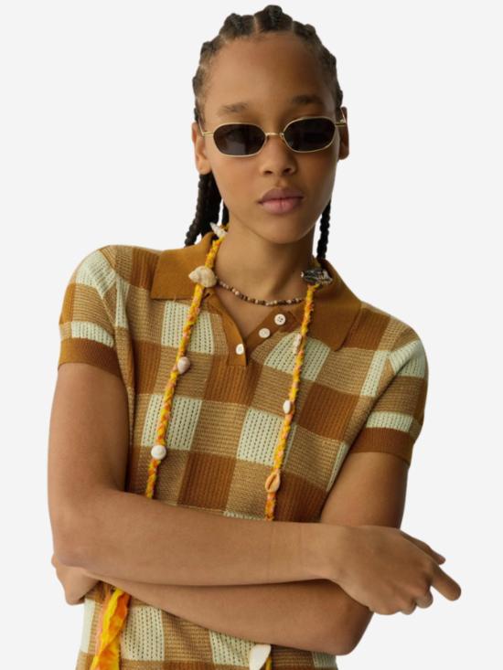  게스트 인 레지던스 숏 원피스 깅엄 폴로 드레스 - GUEST IN RESIDENCE