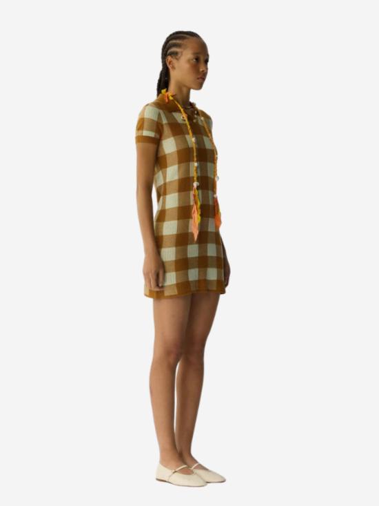  게스트 인 레지던스 숏 원피스 깅엄 폴로 드레스 - GUEST IN RESIDENCE