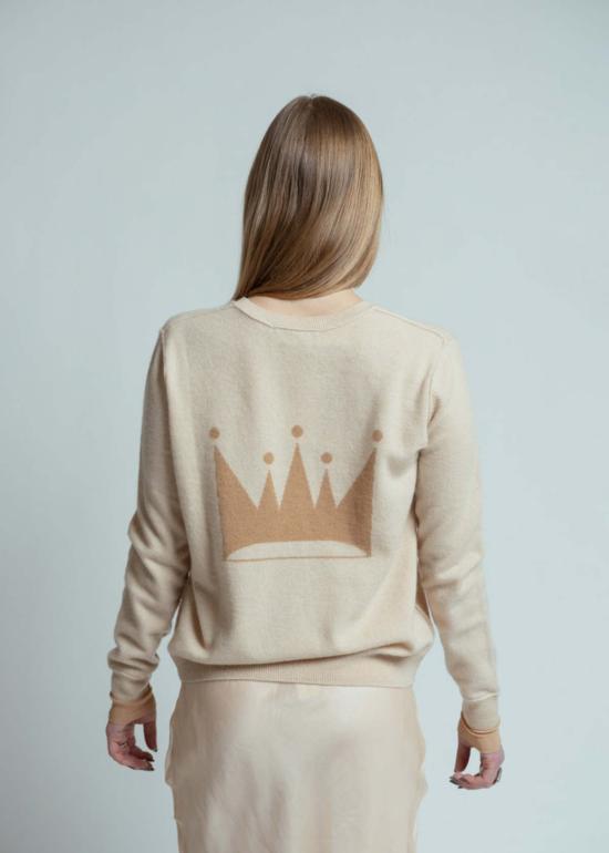  브라조 트리콧 스웨터 브라조 트리코 블론드 V넥 - BRAZEAU TRICOT