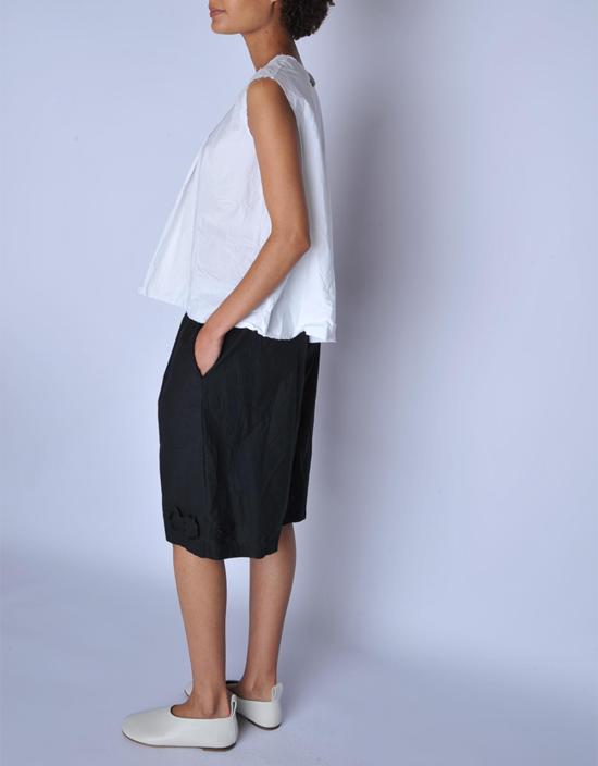  SCHA 숏팬츠 샤 블랙 롱 플로럴 쇼츠 블랙 - OTHER BRANDS