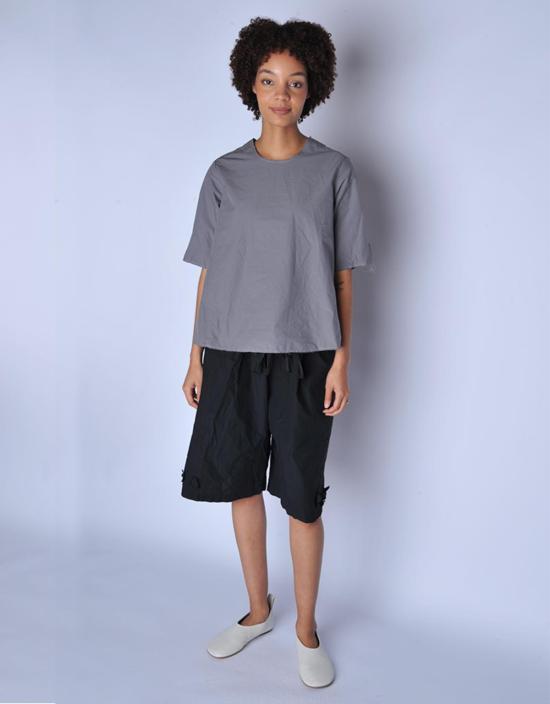  SCHA 숏팬츠 샤 블랙 롱 플로럴 쇼츠 블랙 - OTHER BRANDS